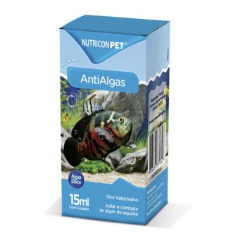 Antialgas 15 ml para aquários.