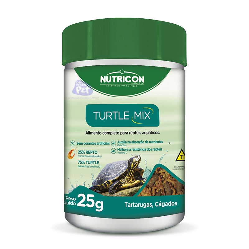 RAÇÃO TURTLE MIX EXT. 25 GRAMAS