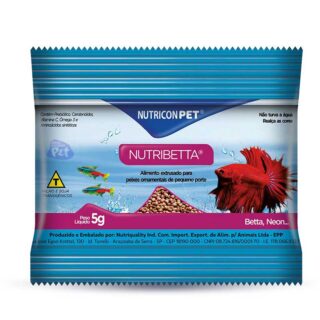 RAÇÃO NUTRIBETTA EXT. 5 GRAMAS (CARTELA C/ 30 UNIDADES)