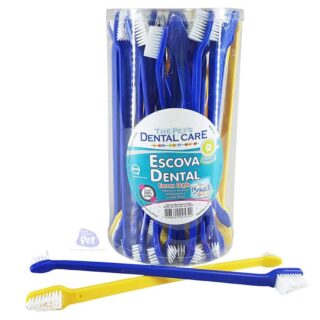 ESCOVA DENTAL PARA CÃES COM 50 UNIDADES