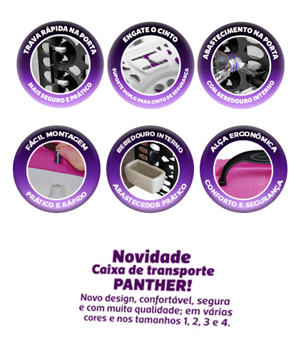 CAIXA DE TRANSPORTE PANTHER N. 02 - LILÁS - Imagem 2